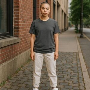 Champion Gray Short Sleeve Crew Neck Tee